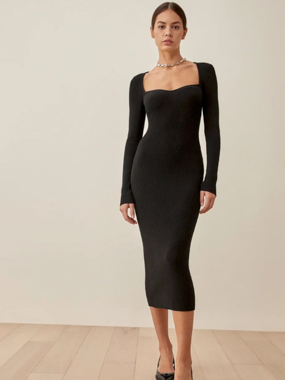 Reformation Tenore Cashmere Sweater Dress